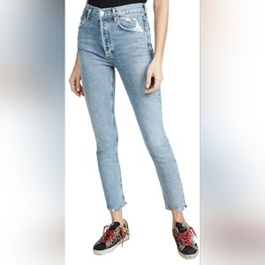 AGOLDE Nico Slim Distressed Jeans 29